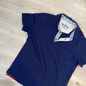 Robert Graham Men’s L Navy Polo Shirt